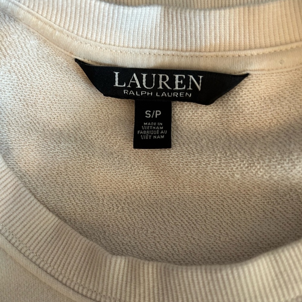 Ralph Lauren Cream and Black Sweatshirt - Picture 6 of 9